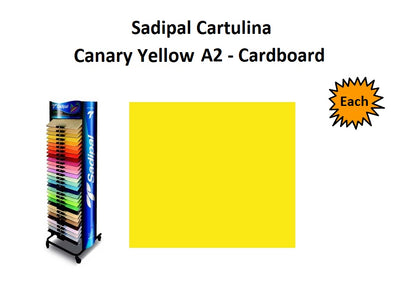 A2 - Cardboard - Single Sheets - Canary Yellow