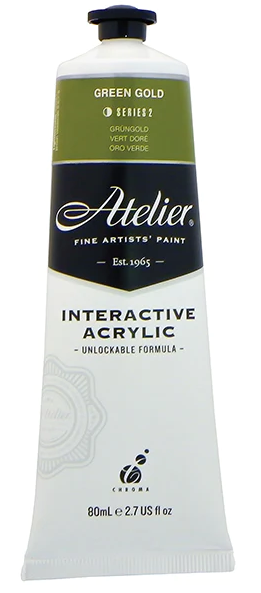 Green Gold 80ml - Atelier Acrylic Paint S2