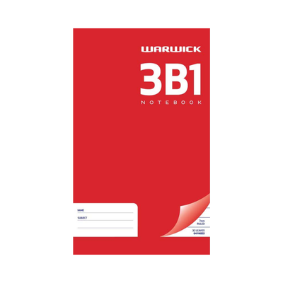 3B1 - Notebook - 7mm Lined (Warwick)