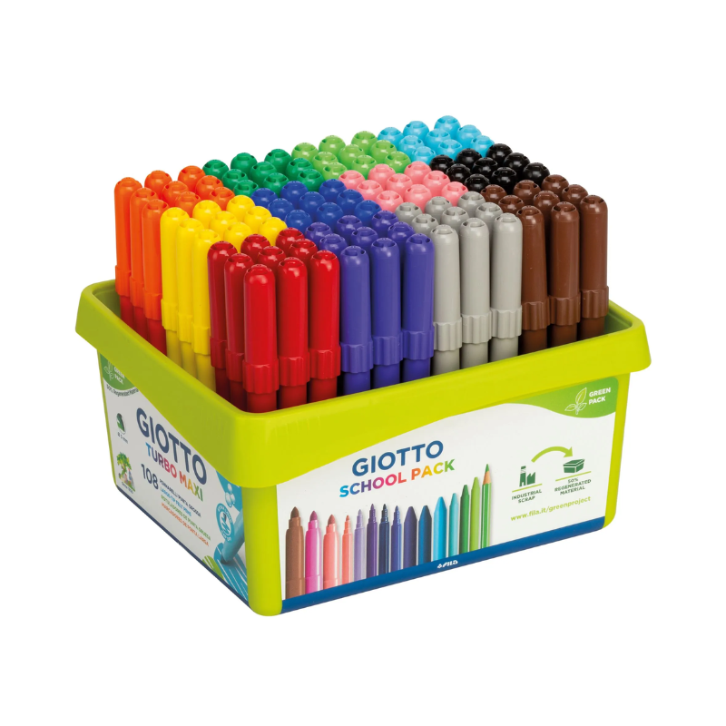 Giotto Turbo Maxi Colour Felts - 108's