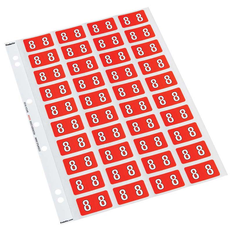8 Codafile Labels