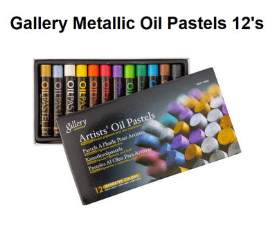 Mungyo Gallery Oil Pastels - Metallic 12's