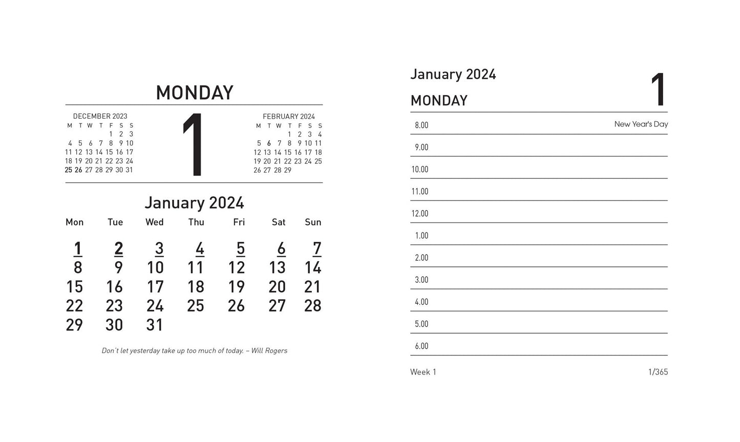 Desk Calendar Refill