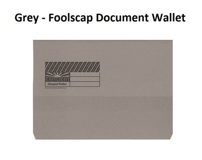 Slimpick Document Wallets - Grey