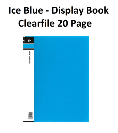 Ice Blue - A4 Clearfile 20 Page