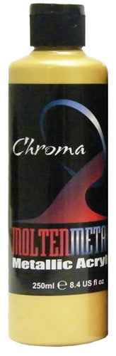 Dorado Gold 250ml - Chroma Molten Metals Acrylic Paint