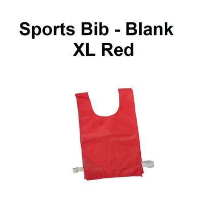 Sports Bib - Blank | XLarge Red