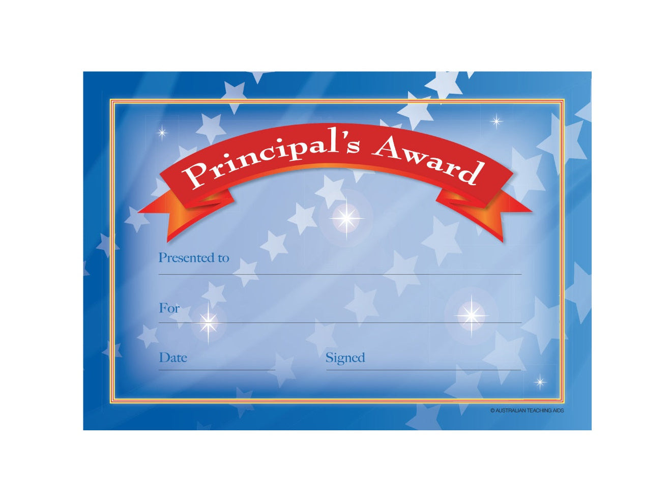Principal Award Certificates
