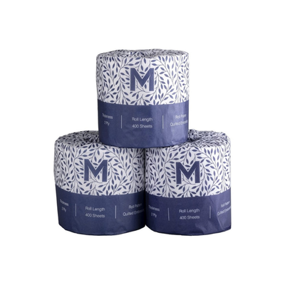 Toilet Paper Tissue 400's 2 Ply - Carton of 48 Rolls