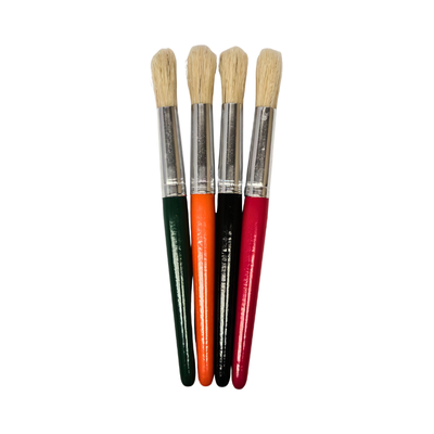 Set of 4 - Stubby Brushes Round