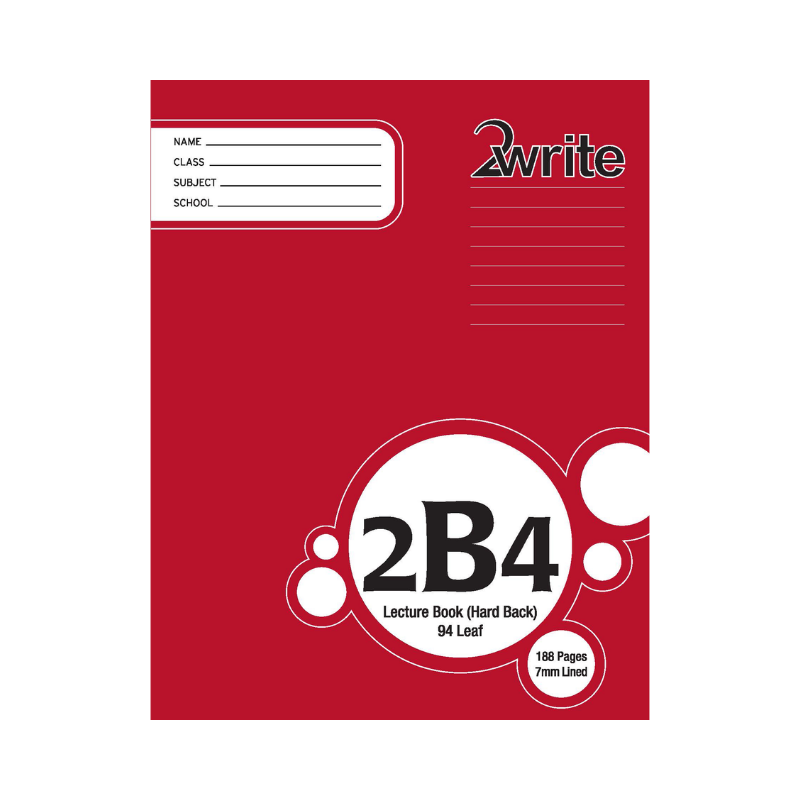 2B4 - Hardcover Lecture Book - 7mm Lined