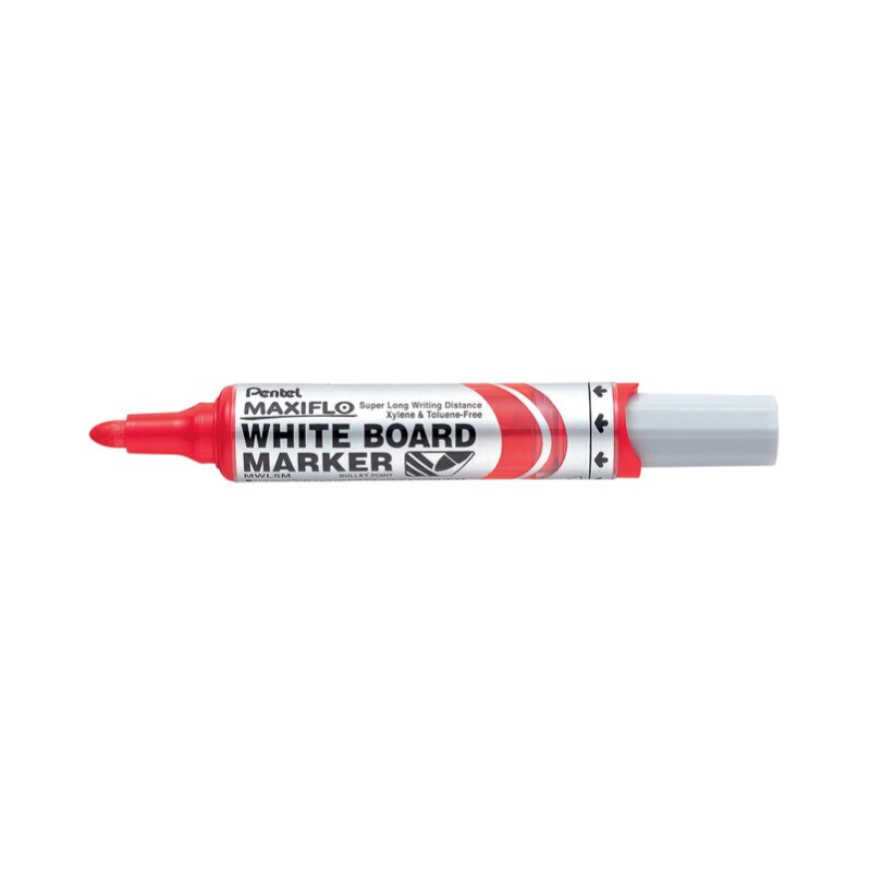Red - Bullet Tip Pentel Maxiflo Whiteboard Marker