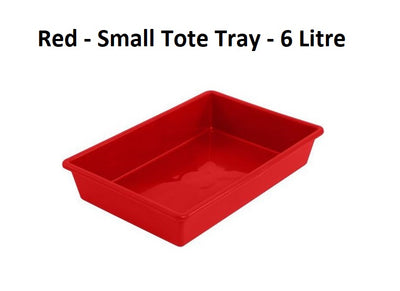Red - Small Tote Tray - 6 Litre