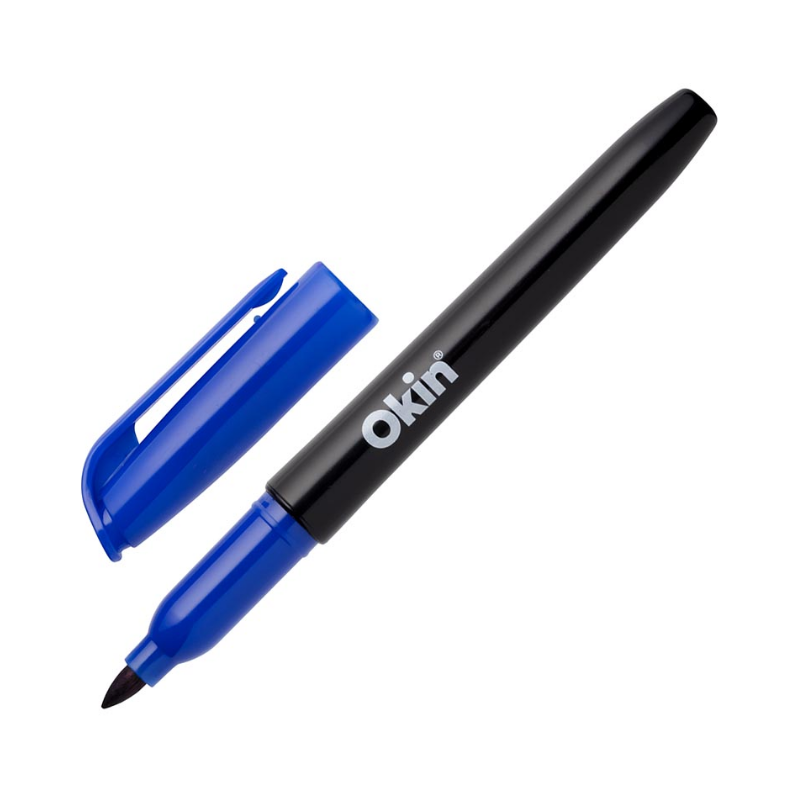 Blue - Okin Permanent Marker Pen Style Fine Tip
