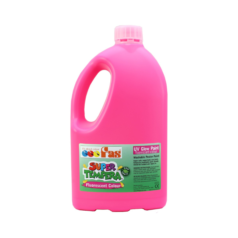 Fluoro Pink 2L - FAS Super Tempera Poster Paint