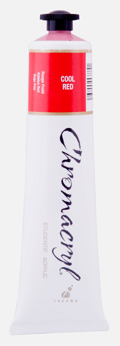 Cool Red 75ml - Chromacryl Acrylic Paint