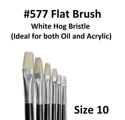 Size 10 - Eterna 577 Flat Brush