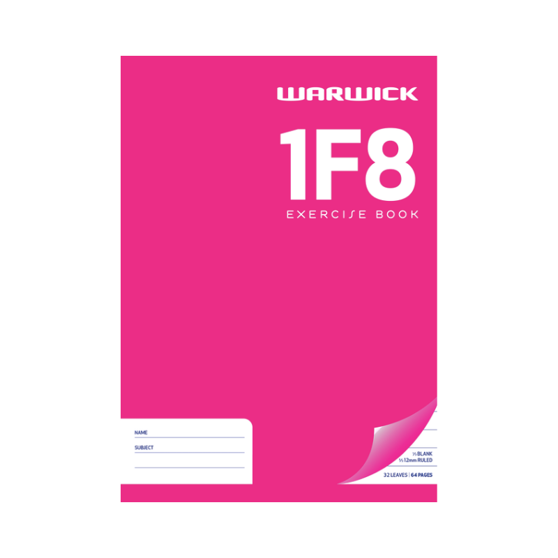 1F8 - Exercise Book - 12mm Lined with Picture Space (Warwick)