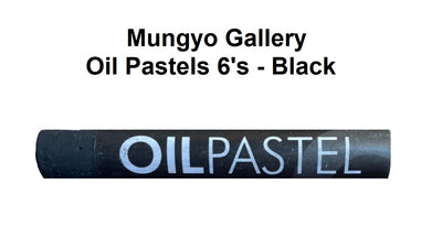 Mungyo Gallery Oil Pastels  - Black 6's