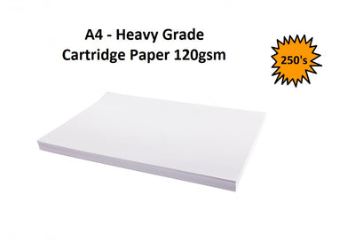 A4 - Heavy Grade Cartridge Paper 120gsm 250's