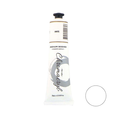 White 75ml - Chromacryl Acrylic Paint