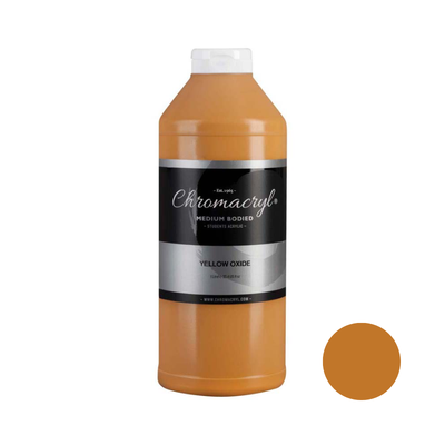 Yellow Oxide 1L - Chromacryl Acrylic Paint