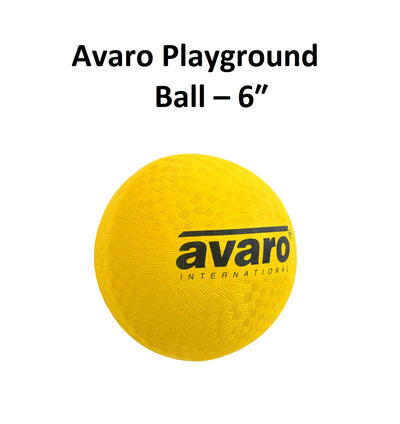 Rubber Playground Balls - 6 Inch