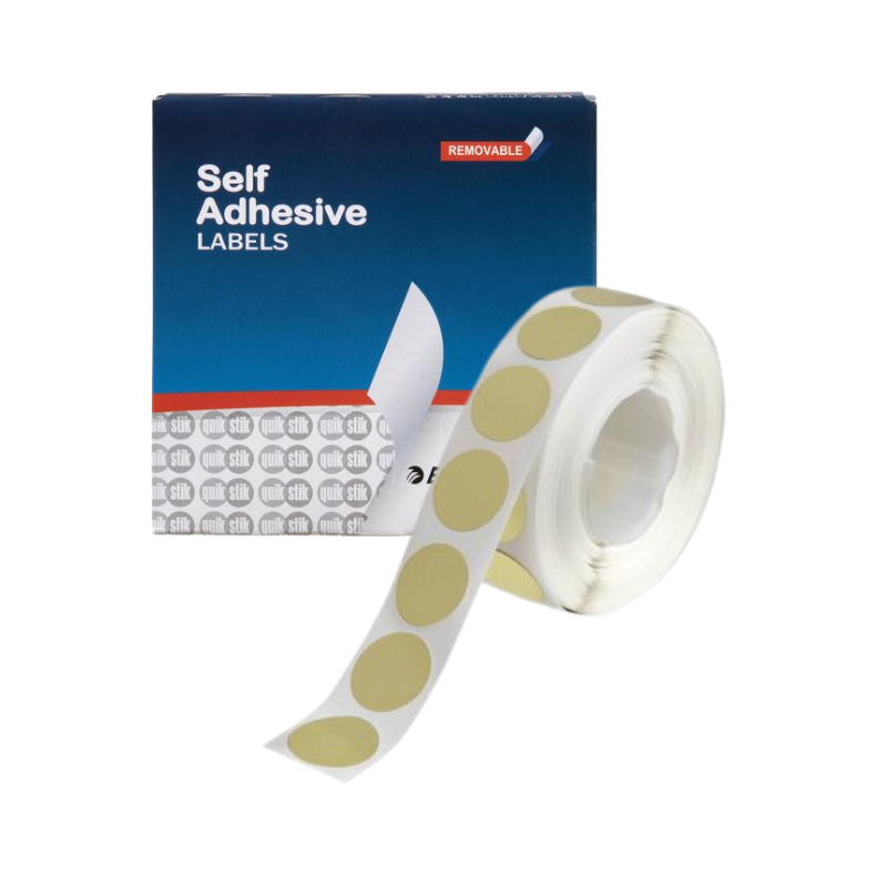 Gold 14mm - Coloured Dots Label Dispenser