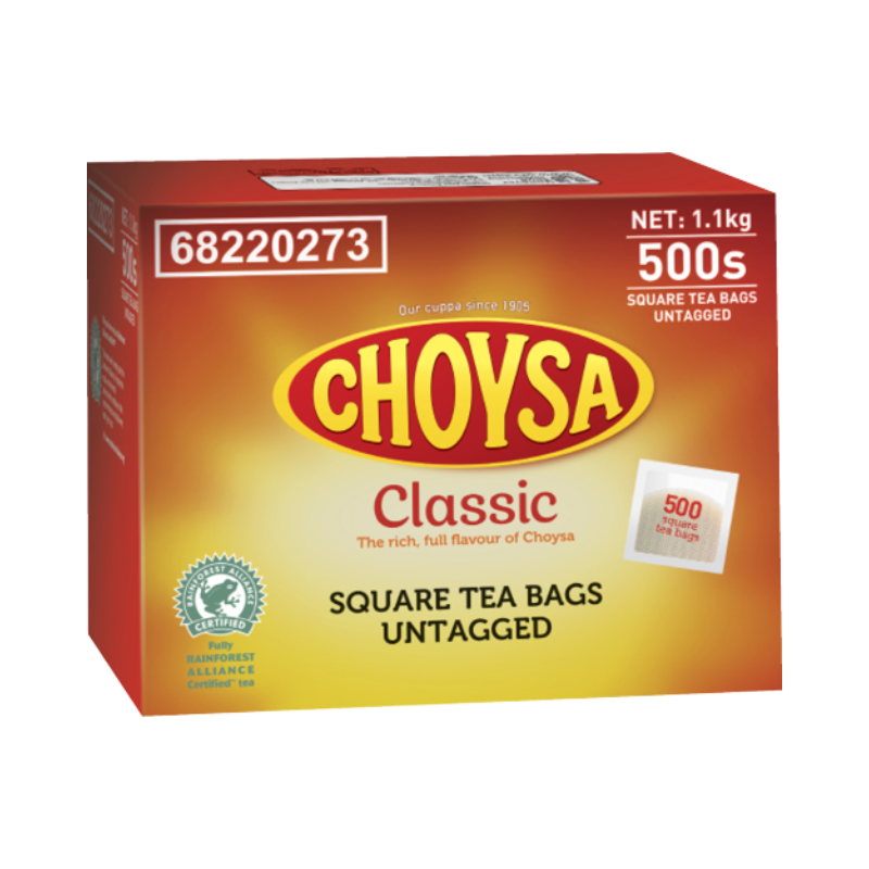 Choysa Tagless Tea Bags - Box of 500