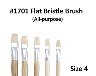 Size 4 - 1701 Flat Stubby Brush