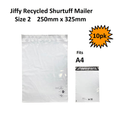 Size 2 - Shurtuff Mailing Bags (250x325mm) - Pack of 10