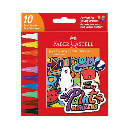 Faber Castell Acrylic Paint Markers (Set of 10)