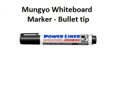 Black - Bullet Tip Mungyo Whiteboard Marker