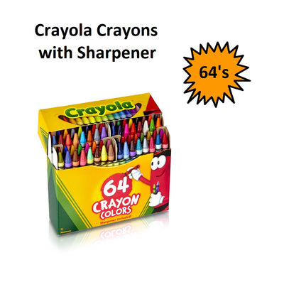 Crayola Crayons with Sharpener - 64's