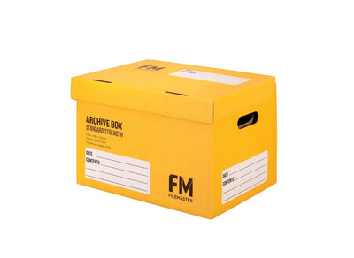 Yellow Archive Boxes