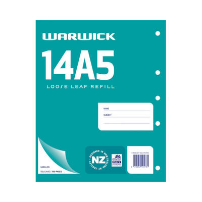 14A5 - A4 Loose Leaf Refill - Blank
