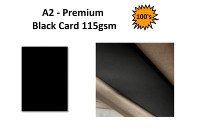 A2 - Premium Black Card 115gsm - 100's