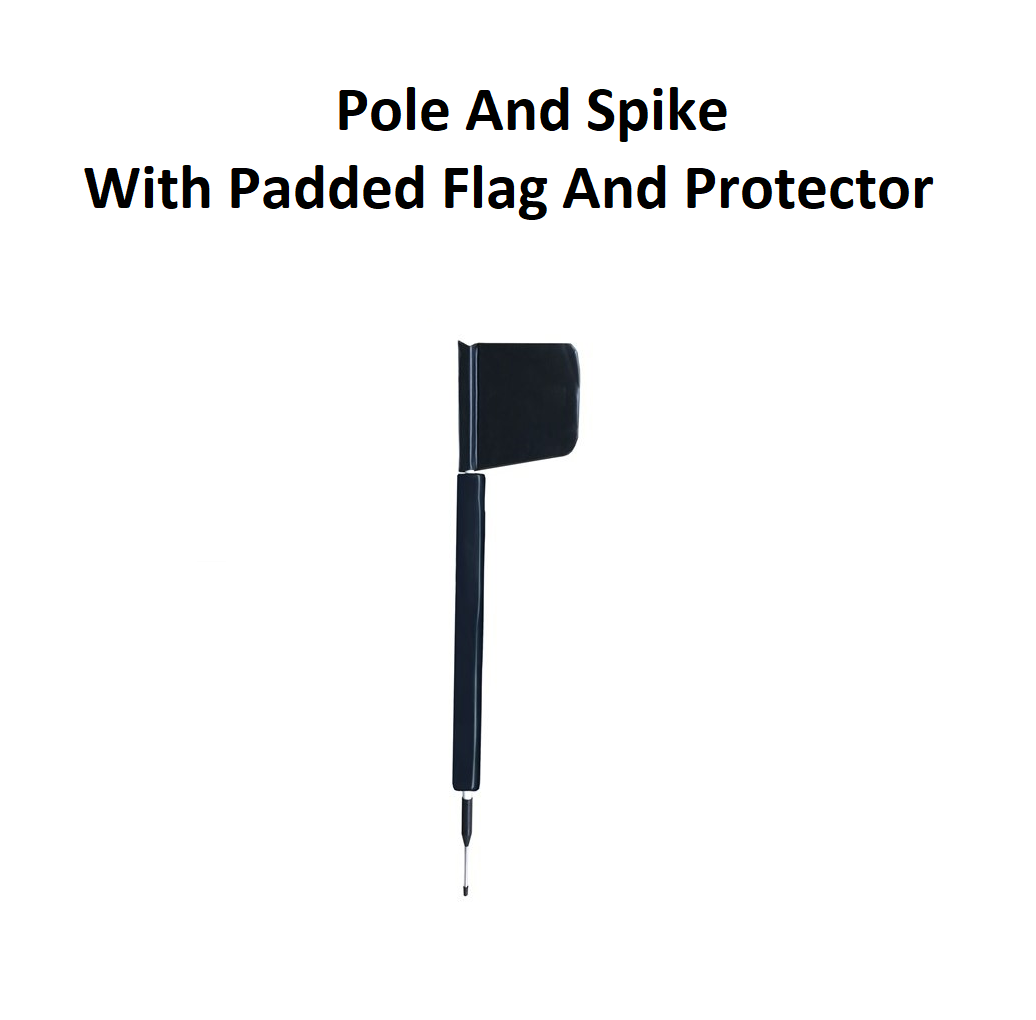 Rugby Pole & Spike with Padded Flag & Protector - Single