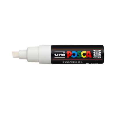 White - Posca Paint Markers (Chisel Tip)