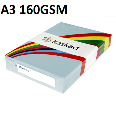 A4 Puffin Blue - Kaskad 160gsm 250 Sheets