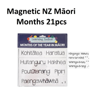 Maori Magnets - Months of The Year