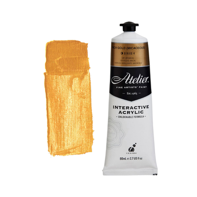 Rich Gold 80ml - Atelier Acrylic Paint S4