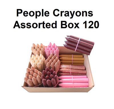 People Crayons - Assorted - Box 120