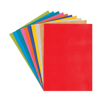 Vinyl A4 Sheets 10 Packet Assorted