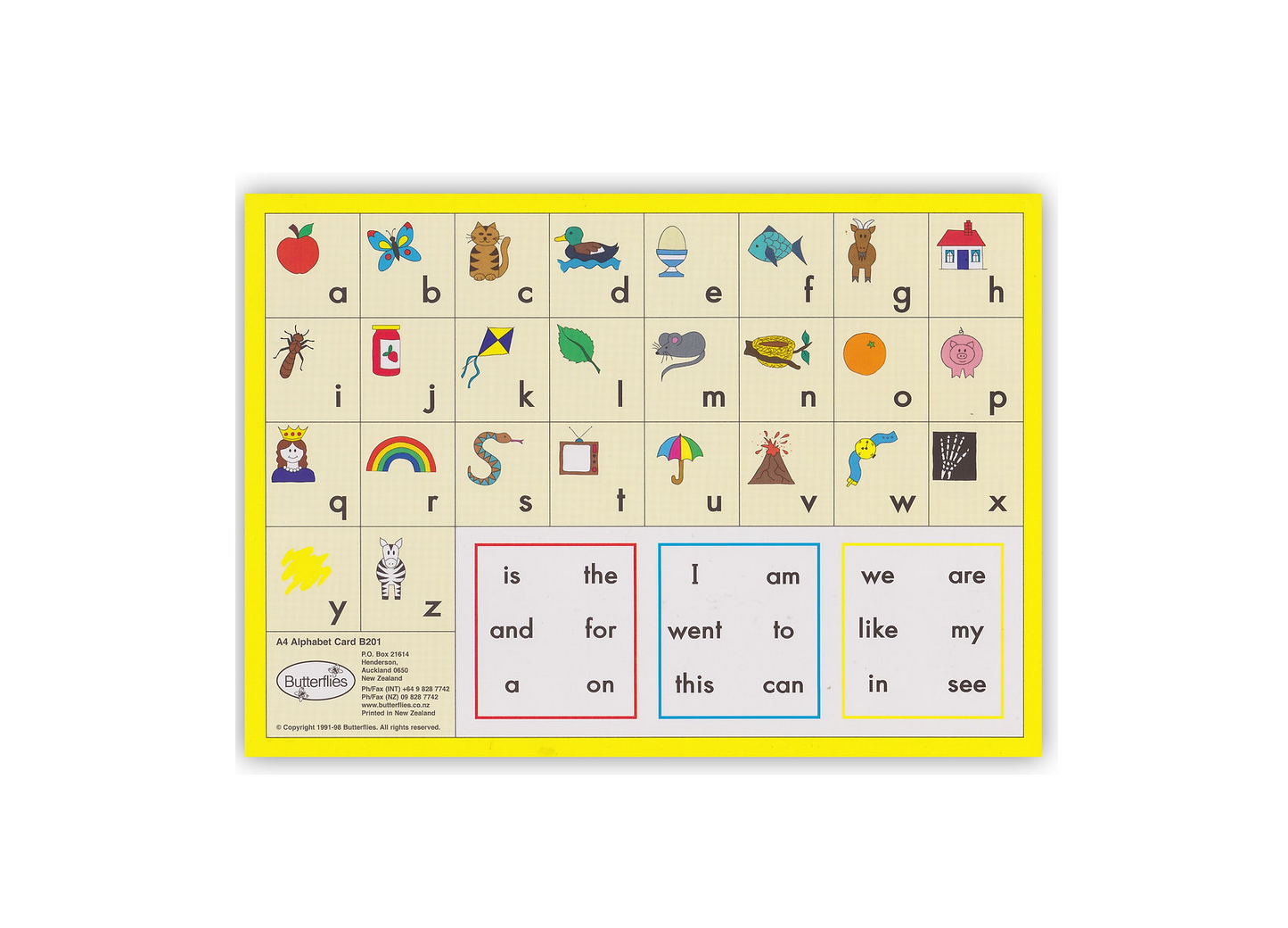 Alphabet Cards
