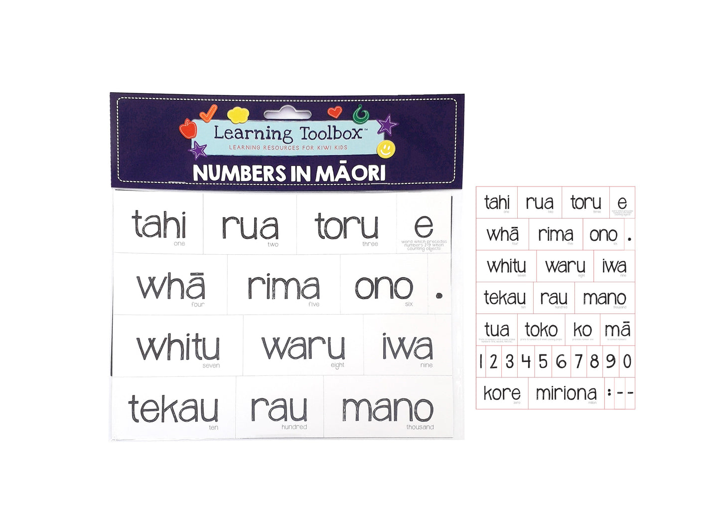 Numbers Maori Magnets