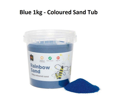 Blue 1kg - Coloured Sand Tub