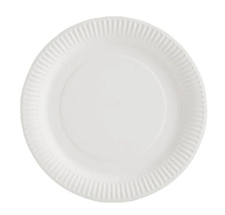White Paper Plate