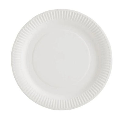 White Paper Plate