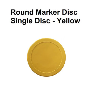 Round Marker Disc - Single Disc - Yellow